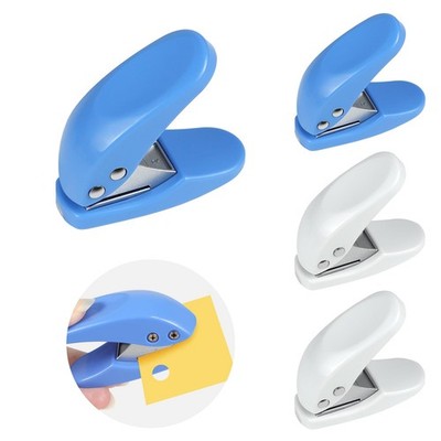 4pcs Hole Punch Mini Single Puncher 6mm 1/4inch Holes With 10 Sheet Capacity For