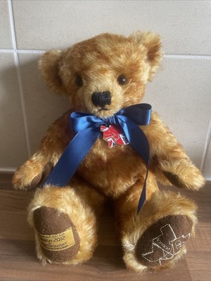 Sammlerstück Merrythought Limited Edition Mohair Teddybär 2012 Olympia #755