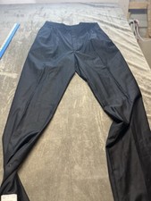 Jos Bank Pants 42L X 36W Black Wool Pleated Front Signature Tuxedo Notch