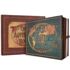 180 Pages Our Adventure Book Scrapbook Photo Album Retro Embossed Christmas Gift