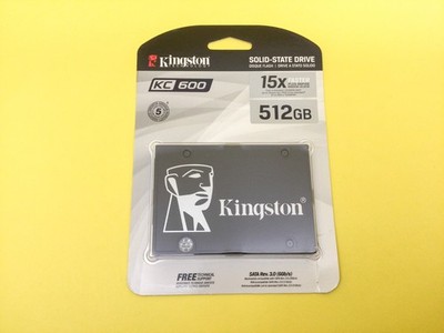 Kingston KC600 512GB SATA 6Gb/s 2.5in Internal SSD SKC600/512G New Sealed