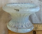 Antique Opalescent Glass Drawer Pull, Knobs - set of 5 — photo 4