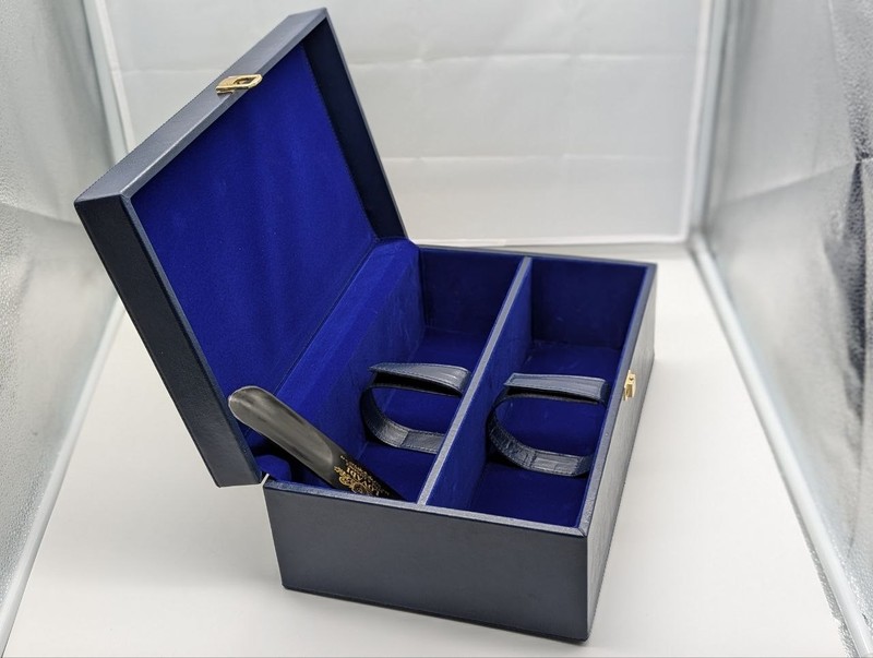 Luxury  Leather Shoe Blue Box