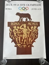 Rome Olympics Poster / Reprint For Ballentines Scotch Whiskey  (cool Promo)