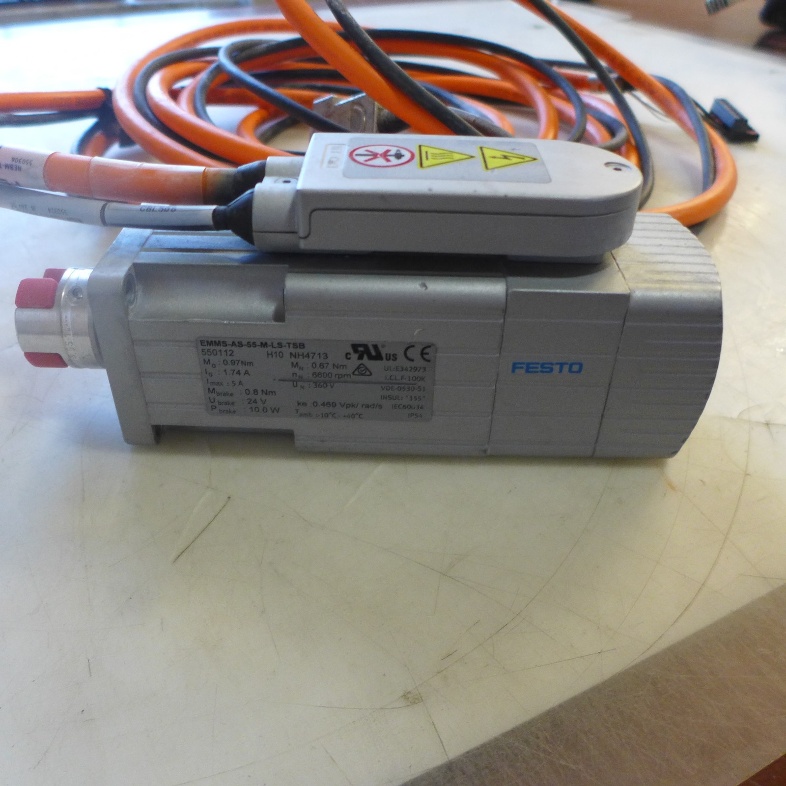 M44 FESTO EMMS-AS-55-M-LS-TSB SERVO MOTOR 550112 FREE SHIPPING
