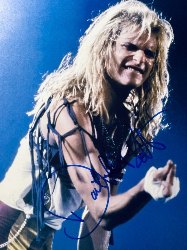 David Lee Roth Signed•Van Halen VINTAGE• 8x10• Todd Mueller Autographs COA