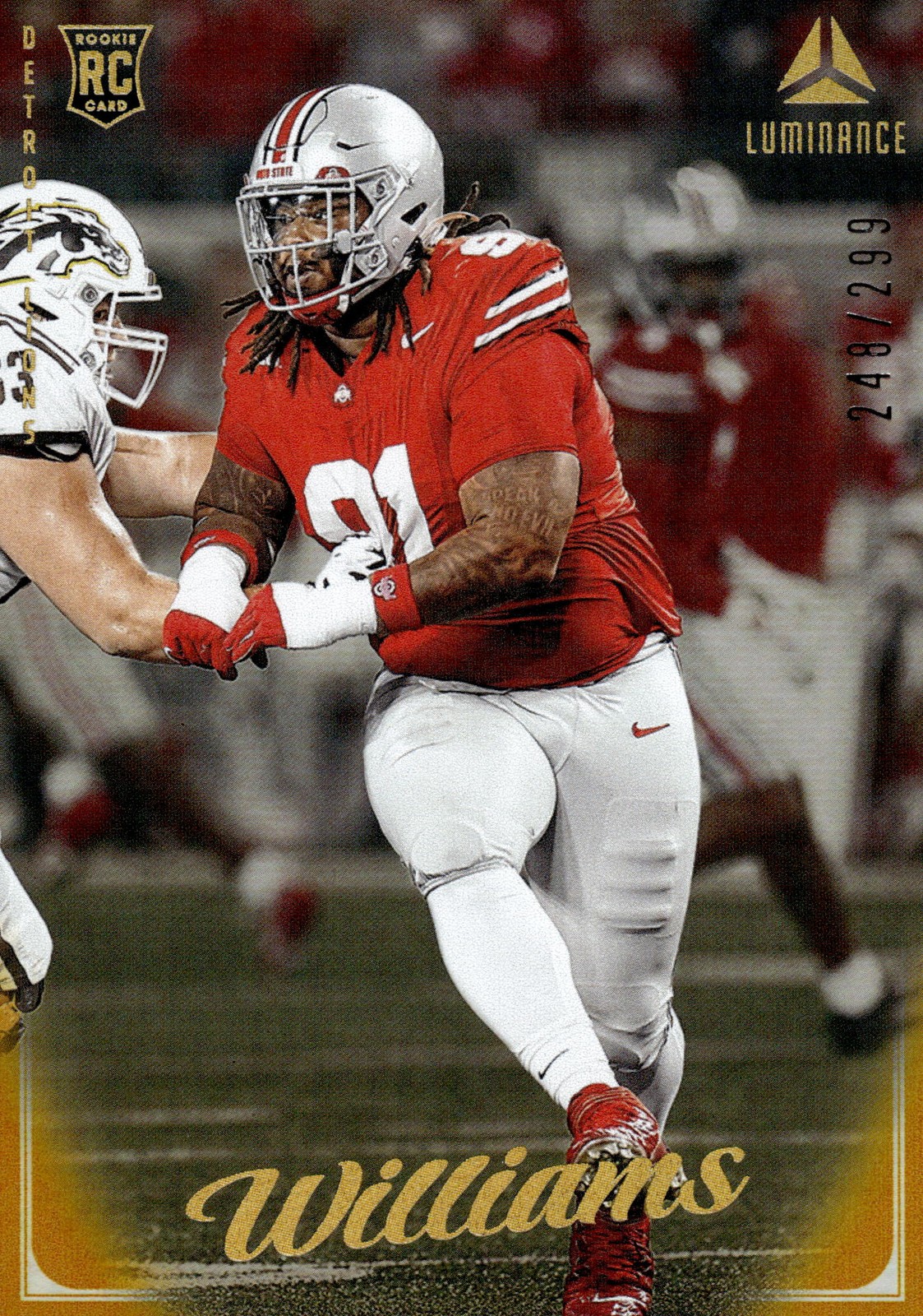 2025 Panini Luminance Tyleik Williams #151 Gold /299