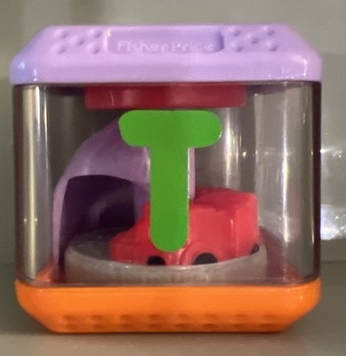 VINTAGE FISHER PRICE PEEK A BLOCKS SENSORY REPLACEMENT BLOCK LETTER T TRAIN