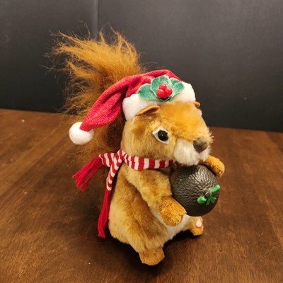 Gemmy Squirrel Animated Singing Plush  I m Gettin  Nuttin  for Christmas  Works