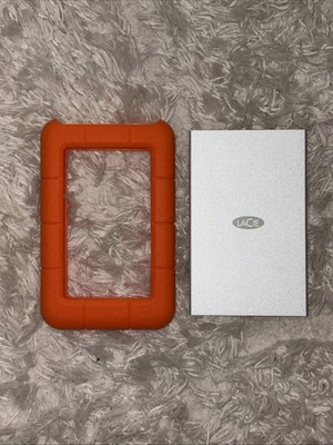 LaCie External Hard Drive Rugged USB-C 1 Terabyte With Cable And Protective Case