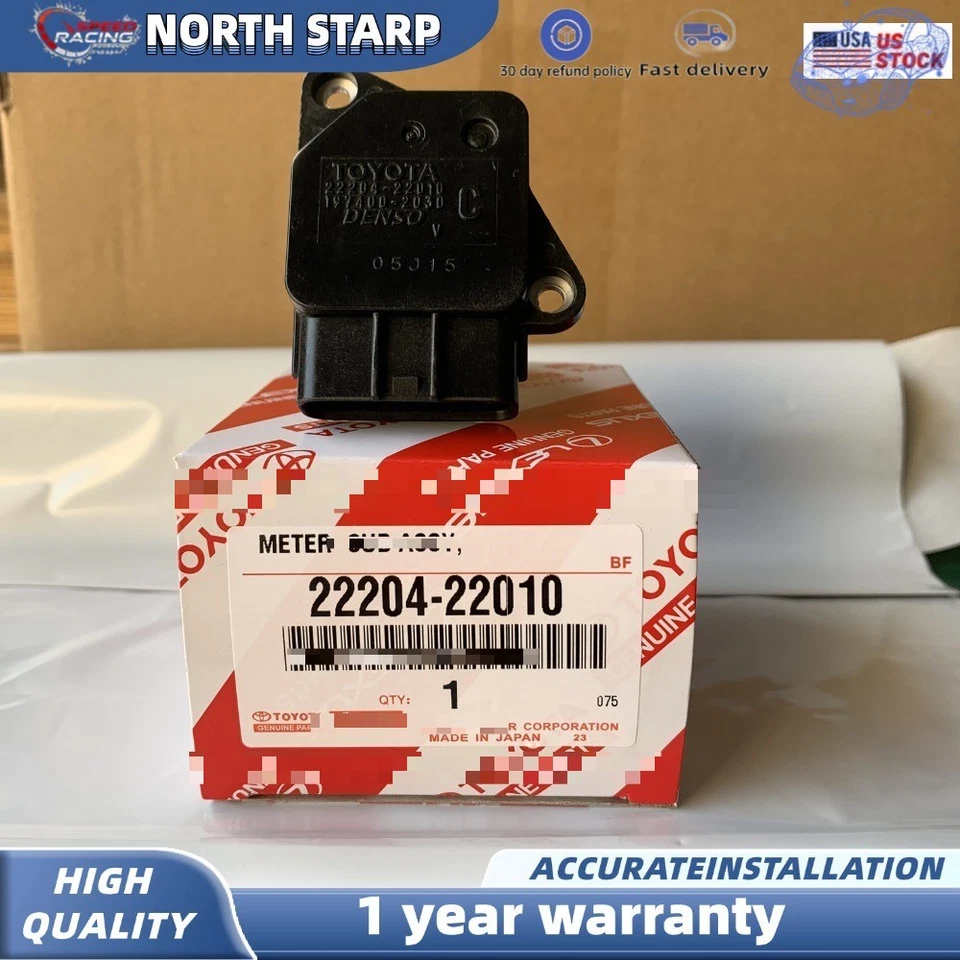 Genuine 22204-22010 Denso Mass Air Flow MAF Sensor Meter for RAV4 Sienna Venza — 第 4/4 张图片