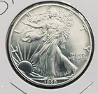 UNCIRCULATED U.S. Mint 1989 American Silver Eagle $1 Coin 1 oz .999 Silver