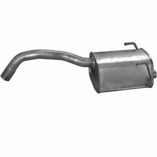 Silencieux arrière pour Fiat 500 et Panda II 1.3 D et 1.4 de 2003 en acier aluminisé