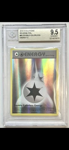 Double Colorless Energy Evolutions 90/108 Staff Promo 2016 BGS 9.5/ PSA 10 💎 Mt