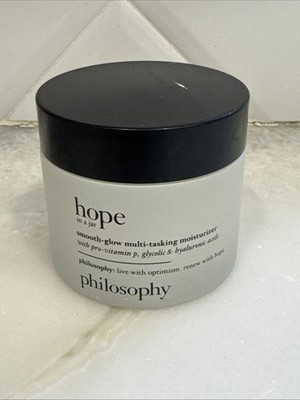 Philosophy Hope in a Jar Smooth-Glow Multi-Tasking Moisturizer 4 oz/120ml NWOB