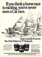 PRINT AD, 1977 Hobie 14 Campionati Nazionali '77 Cat Race Lake Zion Illinois