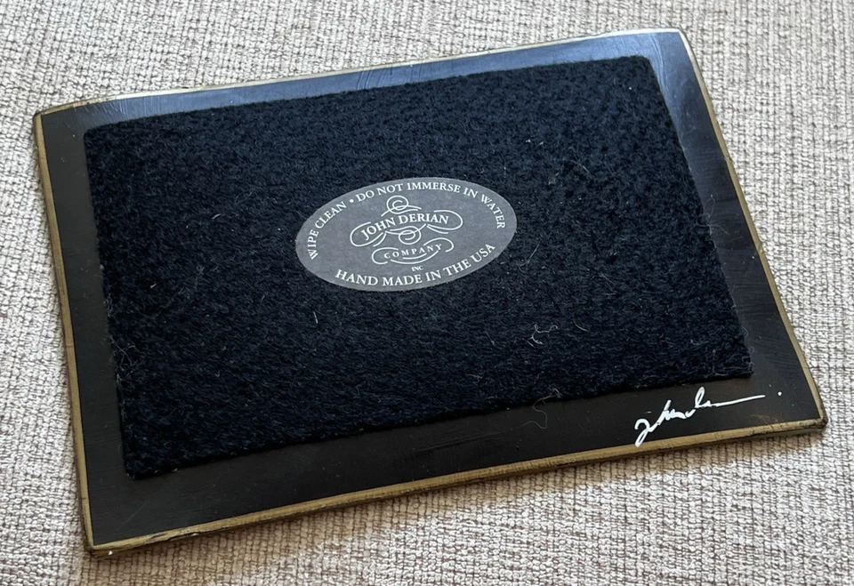 Декупажный маленький стеклянный поднос блюдо для безделушек John Derian синяя бабочка 296 - Изображение 2 из 4