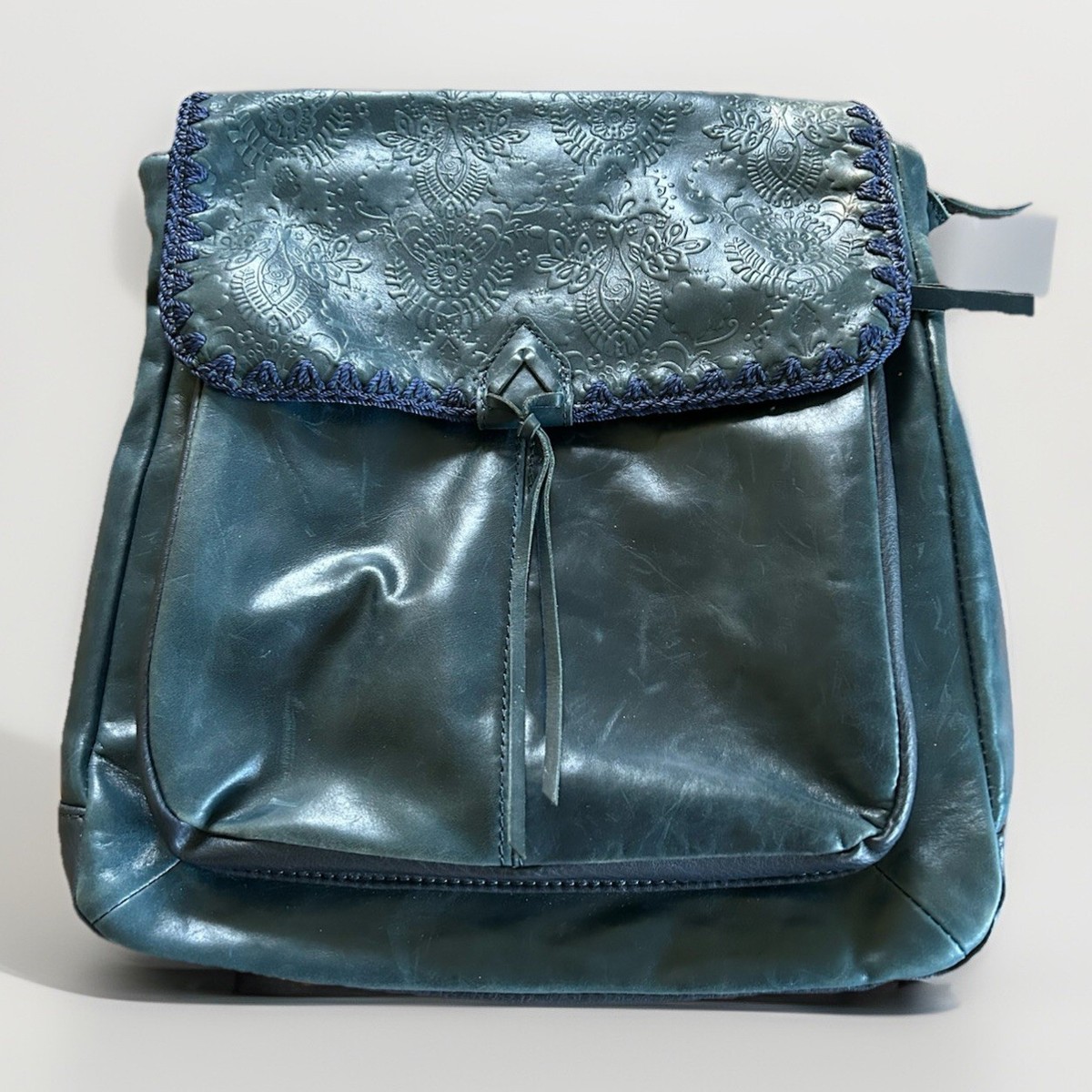 THE SAK Ventura Leather Purse. Blue Tooled Stitched | eBay display picture 3