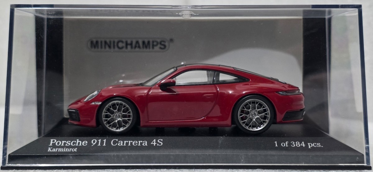 Porsche 911 (992) Carrera 4S 2019 Carmine Red 1:43 Minichamps