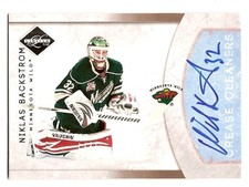 2011/12 Limited Niklas Backstrom Auto /99 Autograph Crease Cleaners