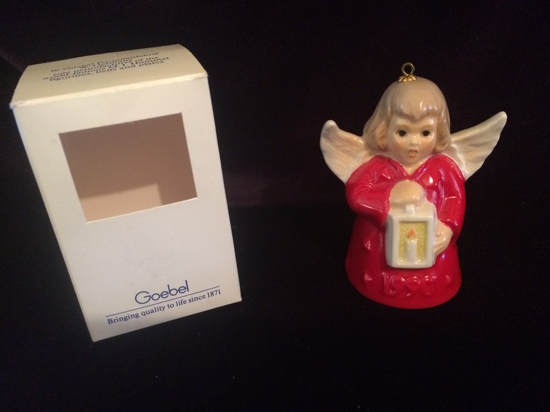 Collectible GOEBEL Angel-Bell Annual Christmas Tree Ornament 1990 Fifteenth Edit
