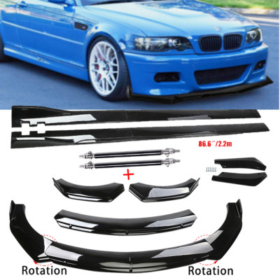 For BMW 3Series E46 M3 E90 E91 E93 Front Bumper Spoiler Bod Side Skirt Strut Rod