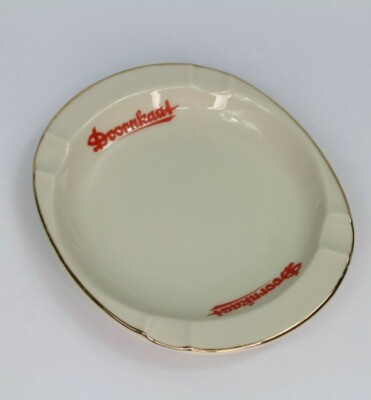 Vintage Deutscher Schnaps Doornkaat Porzellan Aschenbecher Goldrand