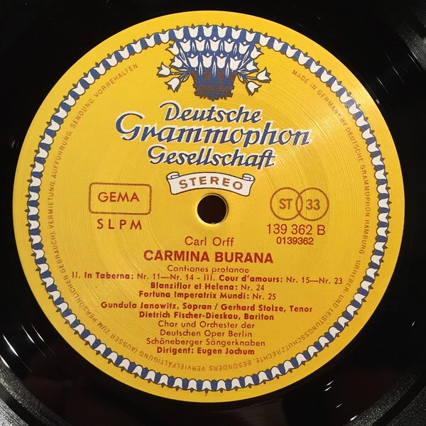 DGG SLPM-139362 ORFF CARMINA BURANA JOCHUM SPEAKERS CORNER 180g sealed - Bild 4 von 4