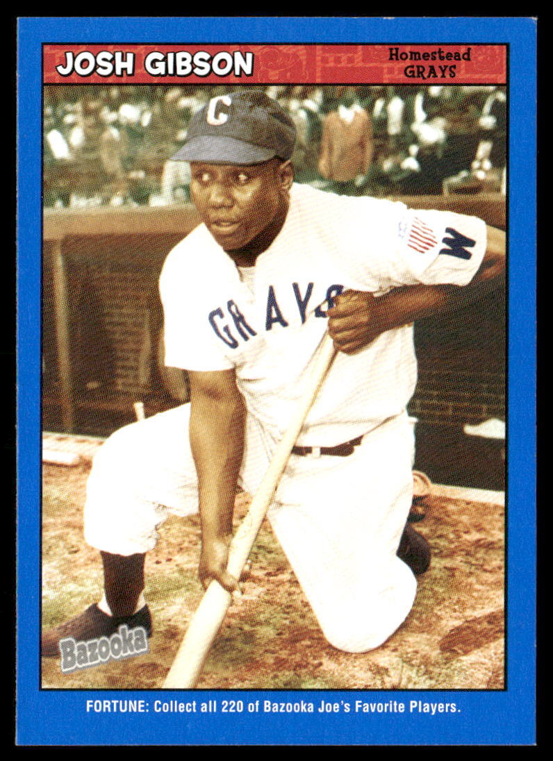 Josh Gibson 2006 Bazooka Blue Fortune #1 - Homestead Grays