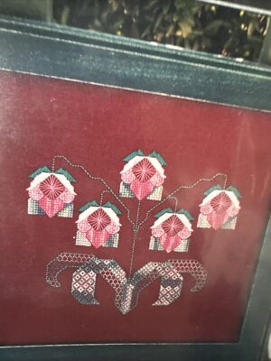 Simply Old Fashioned Cross Stitch Thread needle Thistle Pattern Victorian