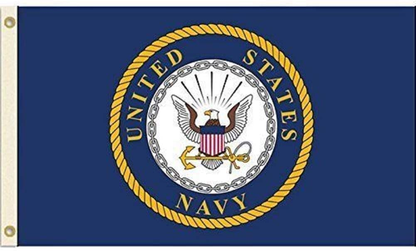 Flag of the US Navy (Emblem) 3'X5' Polyester