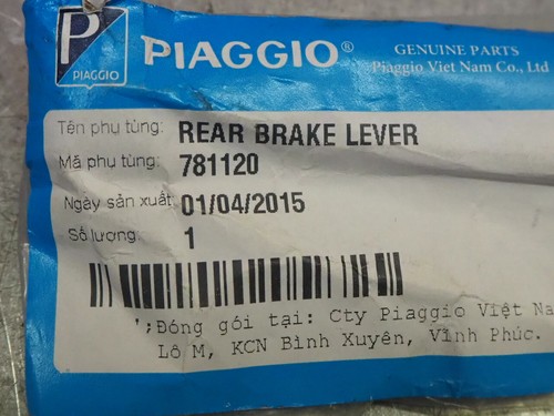 Remhevel lever Piaggio Fly 2012 / Fly (4-Takt) / Gelira Runner 180cc 781120 - Picture 5 of 6