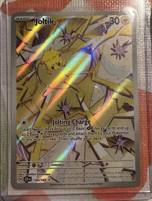 Joltik 150/142 NM EN Pokémon TCG Stellar Crown SCR Illustration Rare