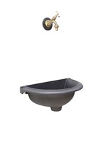 Fontana a muro Taormina per casa e giardino con rubinetto 303/B