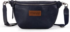 Wrangler Sling Bag/Crossbody/Chest Bag Zippered Compartment Navy
