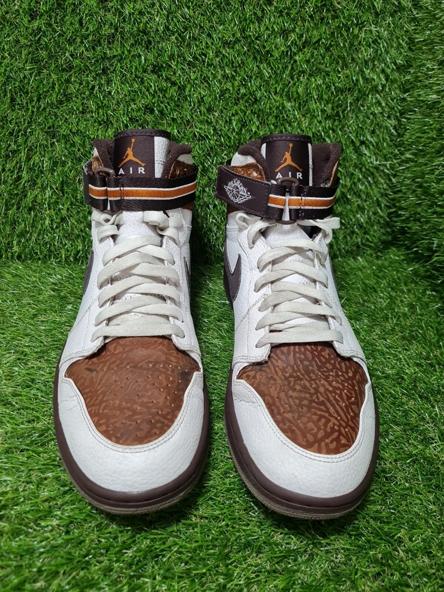 AIR JORDAN 1 STRAP RETRO HIGH MADEIRA GINGER #342132-121 MEN SIZE