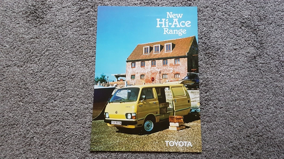 TOYOTA HIACE VAN PICK UP BUS SALES BROCHURE 1982 eBay