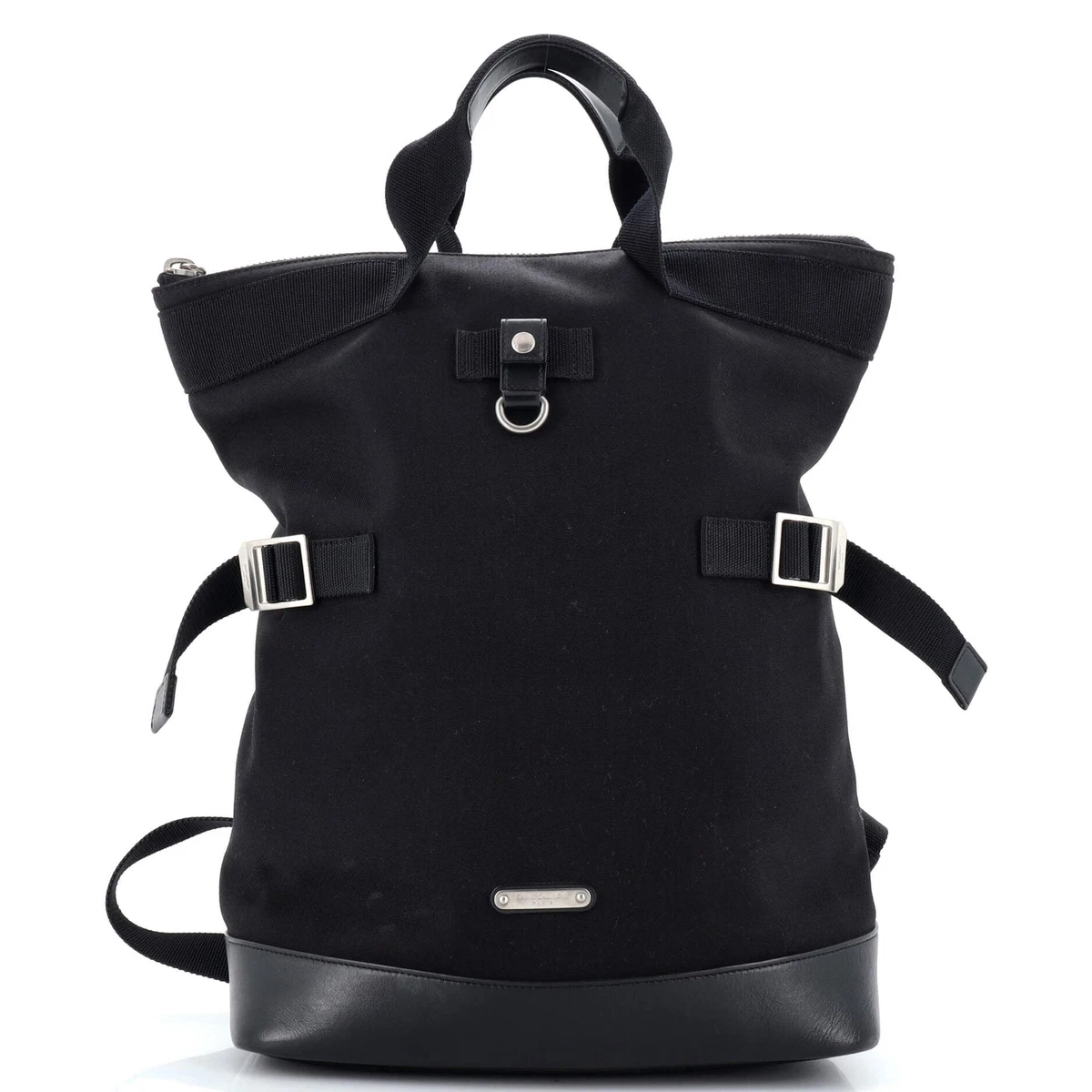 Saint Laurent Rivington Race Convertible Backpack Canvas with