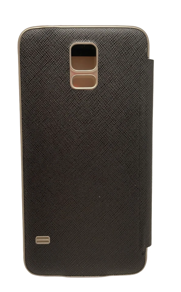 Cubierta abatible Anymode Me-in para Samsung Galaxy S5 - negra joya Saffiano Foto 4 de 4