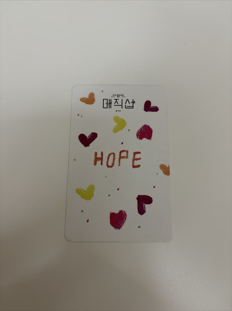BTS 5th MUSTER DVD MAGIC SHOP DVD PHOTOCARD PC JHOPE BTS 5th MUSTER DVD MAGIC SHOP DVD PHOTOCARD PC JHOPE