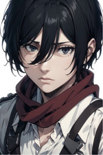 Mikasa Attack on Titan Waifu Weatherproof Anime Sticker 6" Car Decal