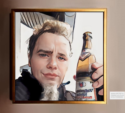 Tolles individuelles Portrait personalisiertes Geschenk. Zwei Personen Karikatur Portrait vom Foto