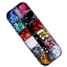 Mode 3D Laser Papillon Sequin Nail Art Flocons Glitter Foil Décoration