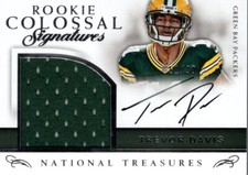 2016 National Treasures Rookie Colossal Materials 38 Trevor Davis Auto Jersey/99