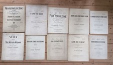 Vintage Piano & Vocal Songs, Bird Songs Vilia Neapolitan 1900s-1930s Sheet Music
