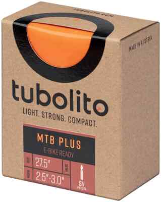 Tubolito Tubo Mountain Bike Plus Tube 27.5+ x 2.5-3.0'' 42mm Presta Valve Orange