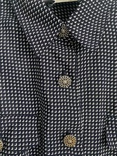 Leslie Fay Vintage Dress, Size L. long sleeves. Grey