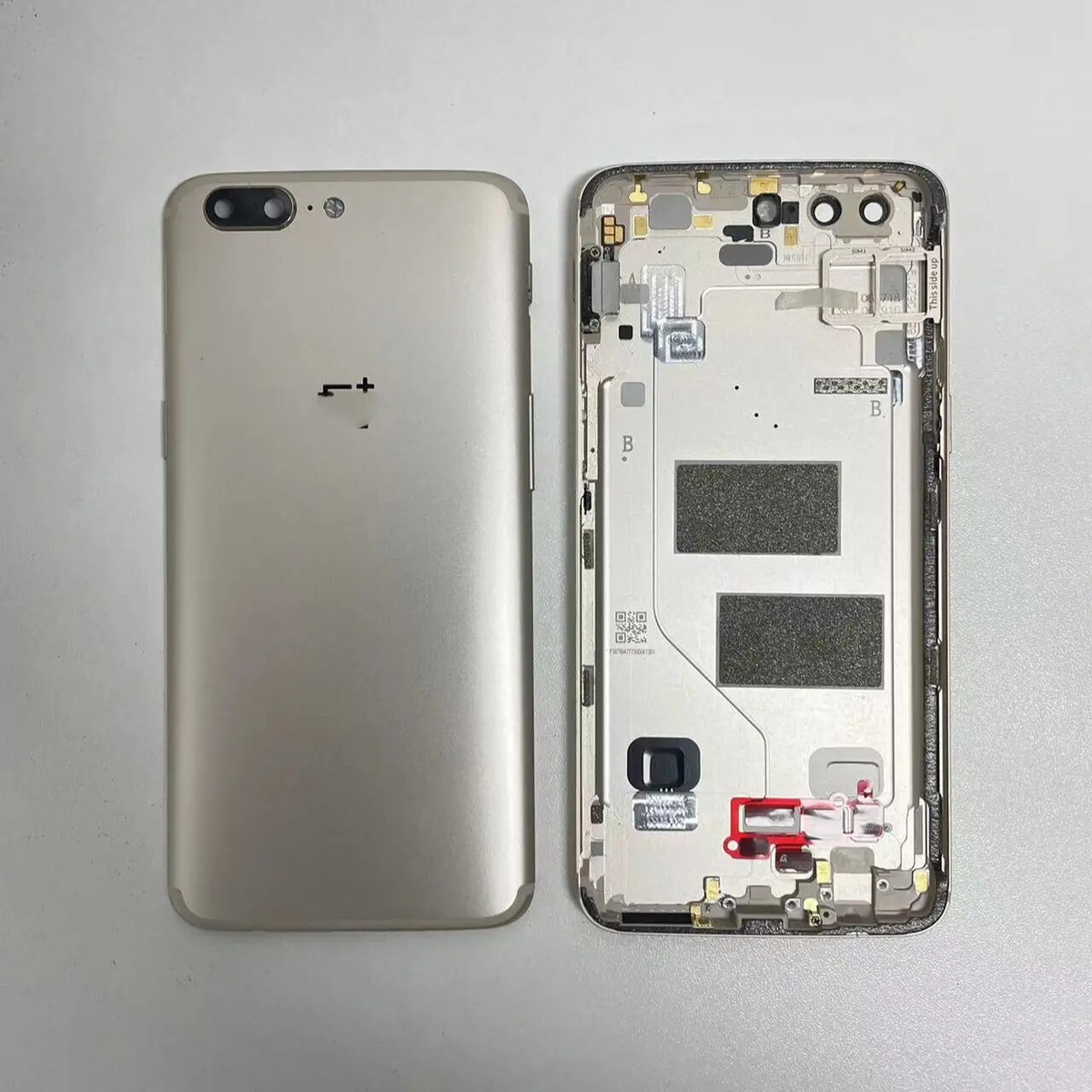 【美品】OnePlus5T +おまけ Original For OnePlus 5 Housing Battery Back Door Cover with Camera