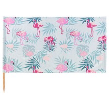 Strandzaun Wandschirm Sichtschutz, Strand Abdeckung 6 Meter H 100 cm Flamingos