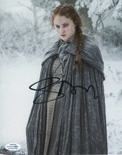 Sophie Turner Game of Thrones Autographed Signed 8x10 Photo COA 